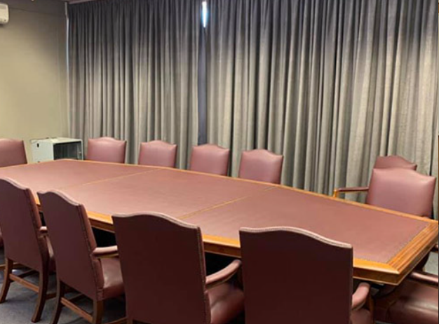 A boardroom at WorkZone.